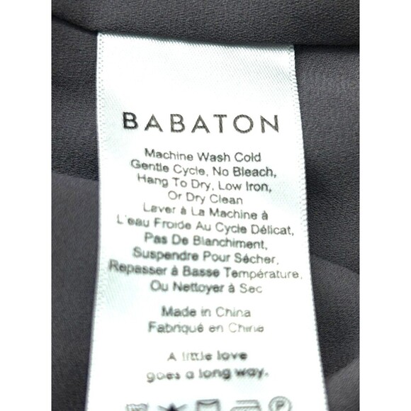 Aritzia Babaton Murphy Blouse Women Sleeveless Tank VNeck Dusty Gray Sz M 1131U1 - Picture 10 of 10